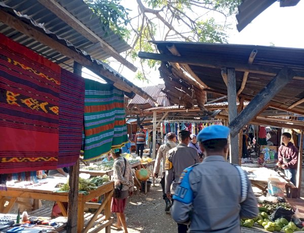 Polsek Pantar Intensifkan Patroli Dialogis di Pasar Kabir, Perkuat Kamtibmas dan Cegah Tindak Kriminal