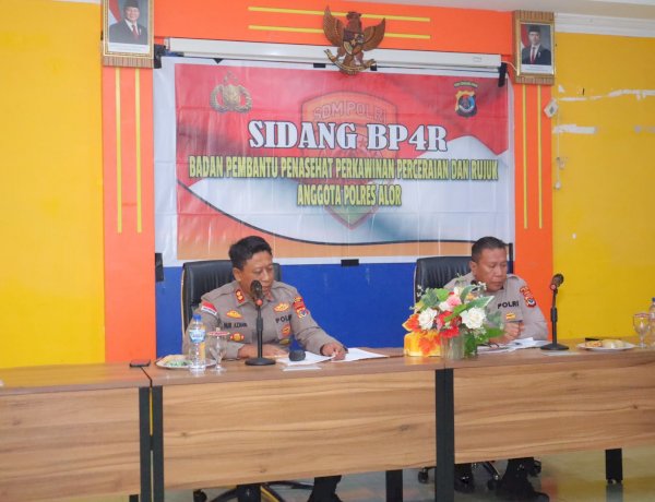 Kapolres Alor Pimpin Sidang BP4R, Wujudkan Pembinaan Personel Menuju Keluarga Harmonis