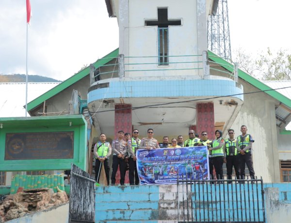 Satlantas Polres Alor Gelar Bakti Religi di Gereja dan Masjid Jelang Hari Lalu Lintas Bhayangkara ke-71