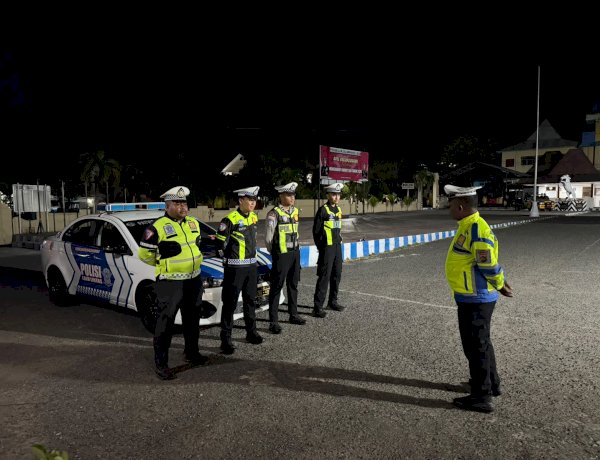 Patroli Kamseltibcarlantas, Satlantas Polres Alor Sasar Pelanggaran dan Gangguan Lalu Lintas di Kota Kalabahi