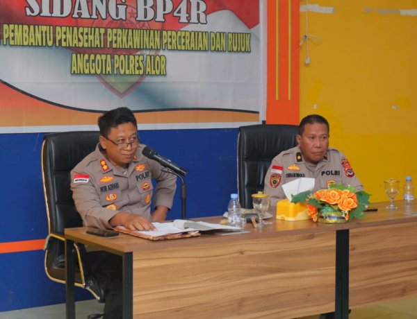 Kapolres Alor Pimpin Sidang BP4R, Bekali Calon Pasangan dengan Nilai Agama dan Tanggung Jawab Kedinasan