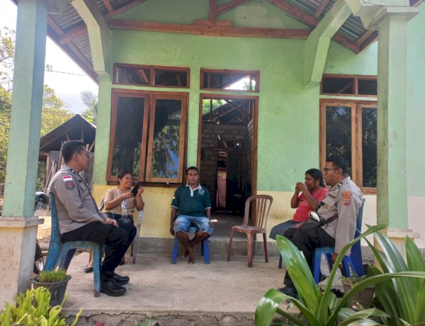 Polsek Alor Timur Laut Sambangi Warga Nailang, Ajak Bersama Jaga Kamtibmas