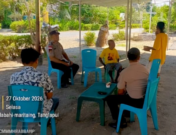 Polsek Alor Timur Sambangi Warga Maritaing, Ajak Masyarakat Jaga Kamtibmas