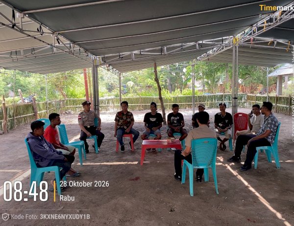 POLSEK ALOR TIMUR GELAR PATROLI DAN SAMBANG WARGA MARITAING, PERKUAT KAMTIBMAS