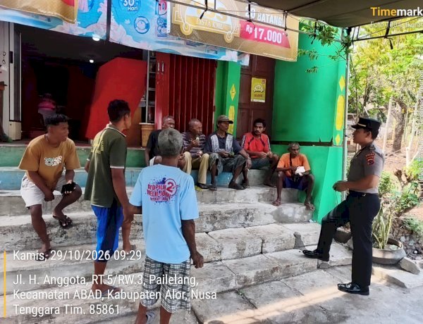 POLISI PEDULI PENGANGGURAN, KAPOLSEK ALOR BARAT DAYA MOTIVASI PEMUDA PAILELANG JADI LEBIH PRODUKTIF