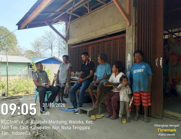 Polsek Alor Timur Laut Intensifkan Sabtu Keliling, Ajak Warga Cegah Konsumsi Miras dan Jaga Kamtibmas