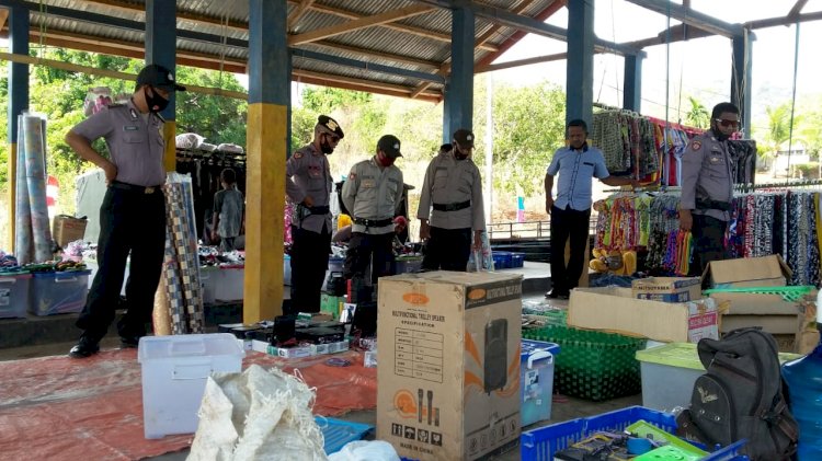 Polsek Alor Timur Melaksanakan Patroli dan Pengamanan Pasar