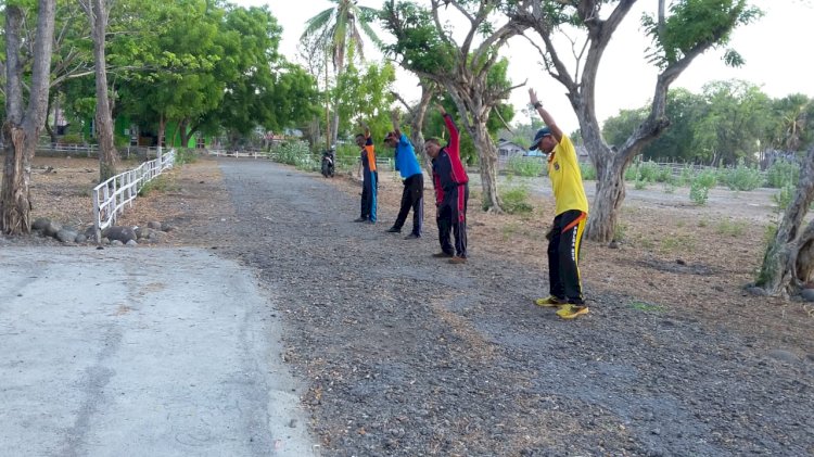 Cegah dan Tangkal Covid – 19, Polsek Alor Timur Bersama SD dan SMP Sekecamatan Altim