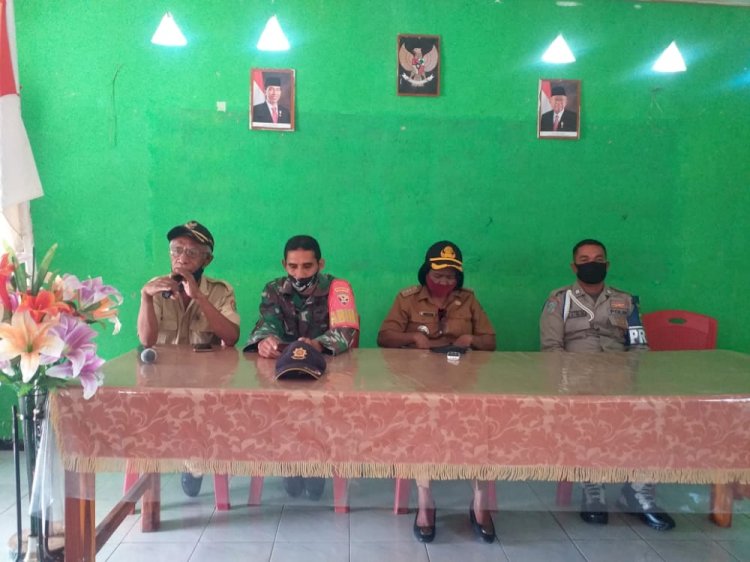 Polsek Alor Barat Laut Laksanakan Pengamanan Penyaluran Bantuan Langsung Tunai (BLT DD) Tahap II