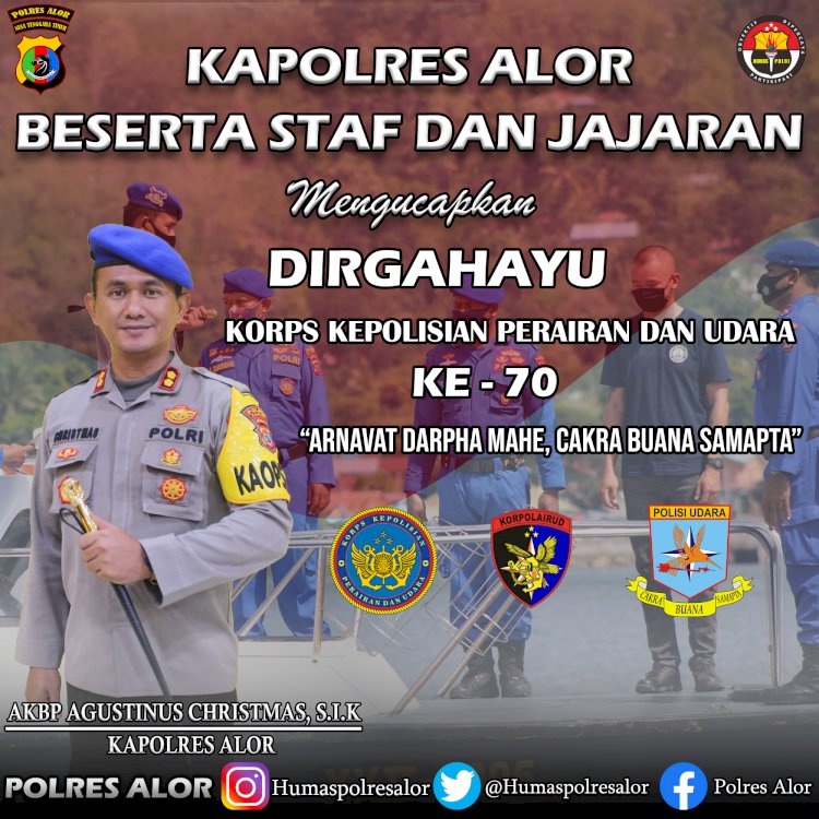 HUT Ke – 70 Polairud, Ini Yang Di Lakukan Sat Polairud Polres Alor