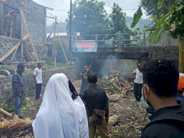 Bina Kerukunan Umat Beragama, Polsek Alor Barat Daya Hadir Dalam Kegiatan Baksos Bersama