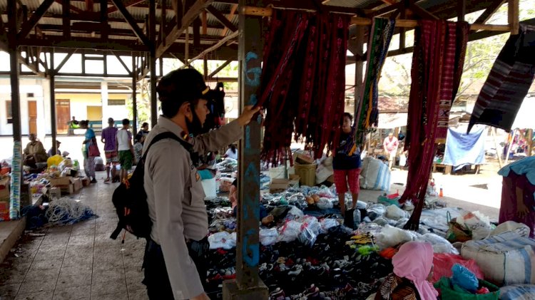 Amankan Giat Masyarakat, Polsek Pantar Barat Melaksanakan Patroli dan PAM Pasar