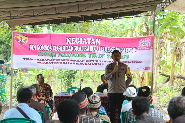 Kapolres Alor Hadir Dalam Kegiatan Pembinaan Komunikasi Sosial (Binkomsos) Cegah Tangkal Radikalisme Separatisme