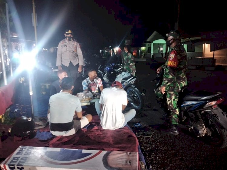 Cegah Penyebaran Covid – 19, Tim Gugus Tugas Penanganan Covid -19 Kab. Alor Laksanakan Patroli Malam