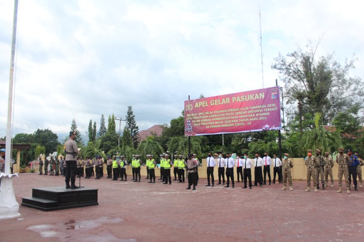 Polres Alor Laksanakan Apel Gelar Pasukan Operasi Lilin Turangga 2020