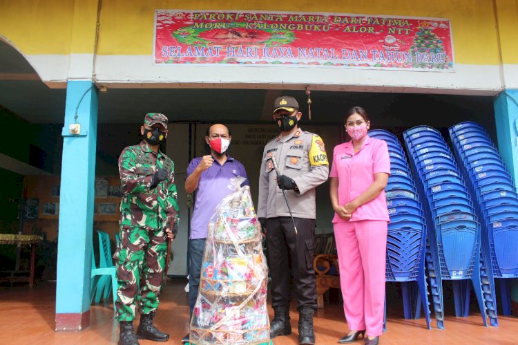 TNI-POLRI Bersinergi Dalam Melakukan Himbauan Protokol Kesehatan Kepada Para Tokoh Agama di Kab. Alor Menjelang Natal 2020 dan Tahun Baru 2021