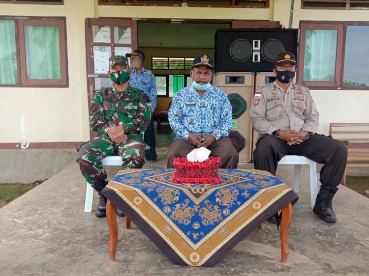 Kapolsek Alor Selatan Hadiri Upacara Kesadaran Korpri Tingkat Kecamatan Alor Selatan