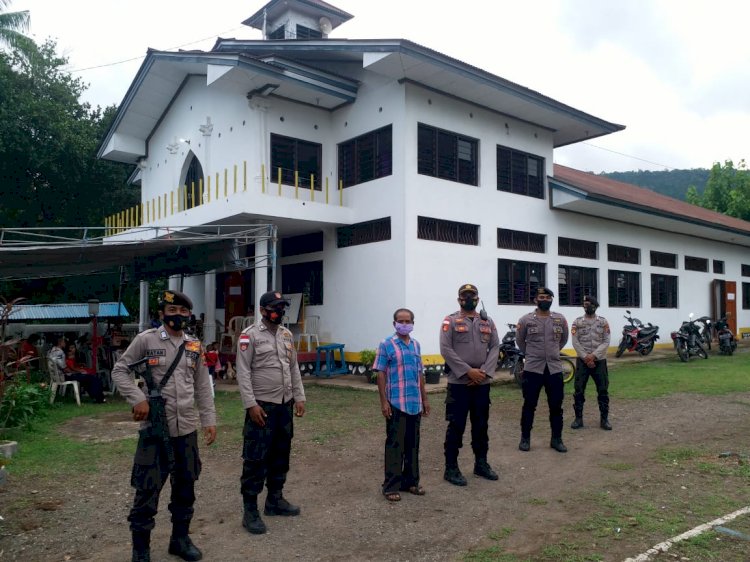 Patroli Gabungan TNI POLRI Menjelang Natal dan Tahun Baru 2021