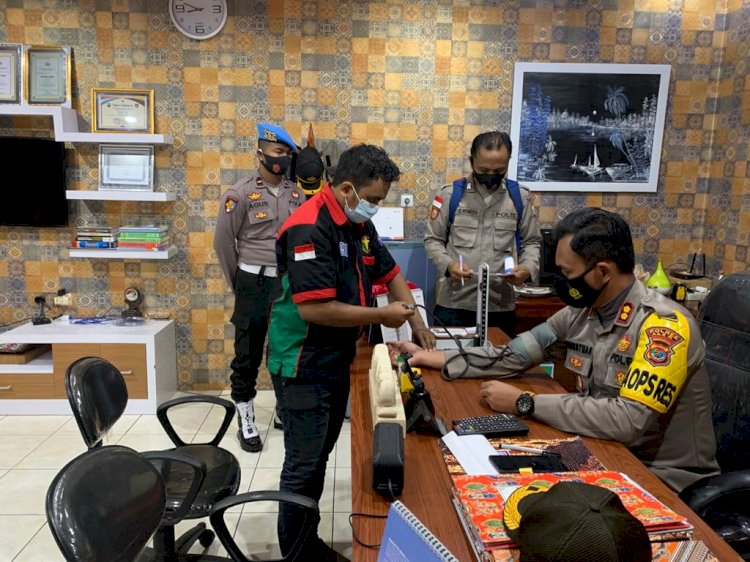 Mencegah Penyebaran Virus Corona Polres Alor Mengecek Kondisi Kesehatan Anggotanya