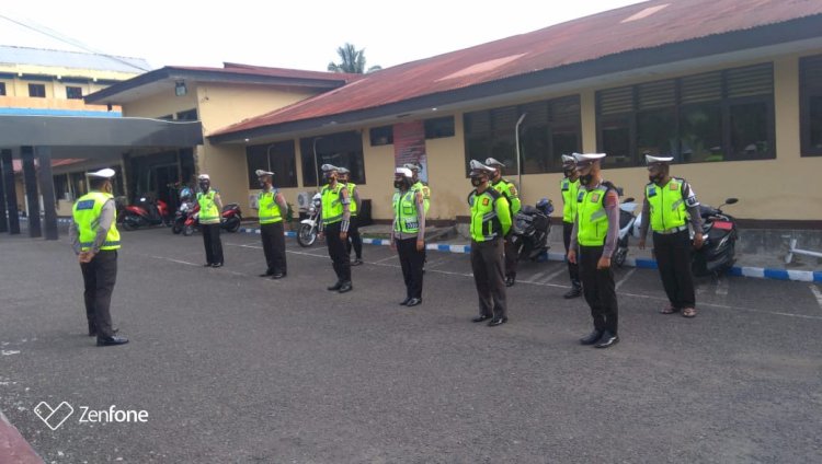 LaksanakanGgatur Pagi, Satlantas Polres Alor Ciptakan Rasa Aman dan Nyaman