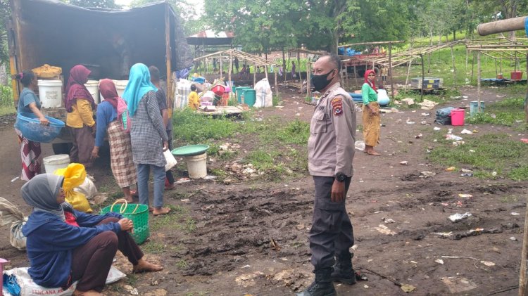 Cegah Penyebaran Covid-19, Polsek Pantar Terus Melaksanakan Patroli Dan Himbauan Protokol Kesehatan