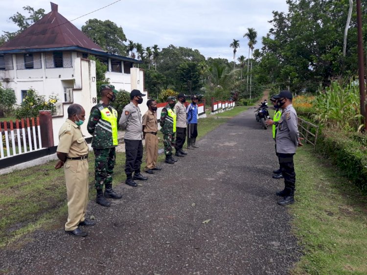 Polsek Alor Selatan Laksanakan Patroli Gabungan Operasi Yustisi Disiplin Protokol Kesehtan