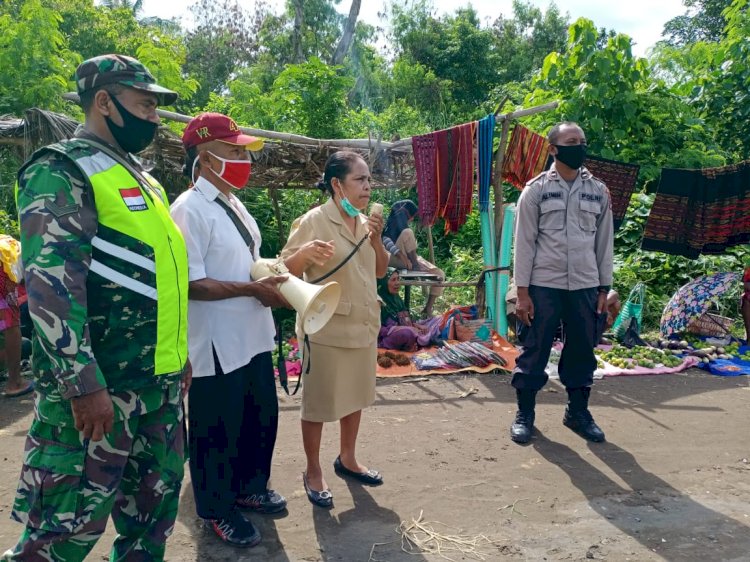 Cegah Penyebaran Covid-19, Polsek Pantar Barat Kembali Lakukan Himbauan Prokes