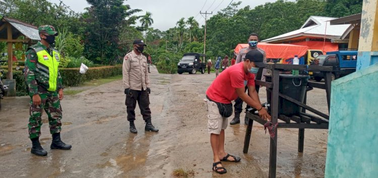 TNI-POLRI Patroli Kamtibmas dan Himbau Protokol Kesehatan