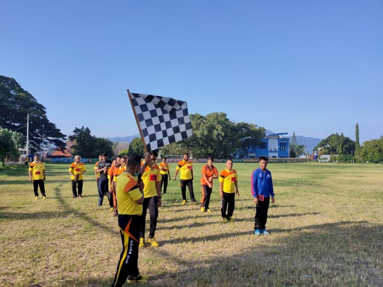 Polres Alor Gelar Tes Kesamaptaan Jasmani Semester I Tahun 2021