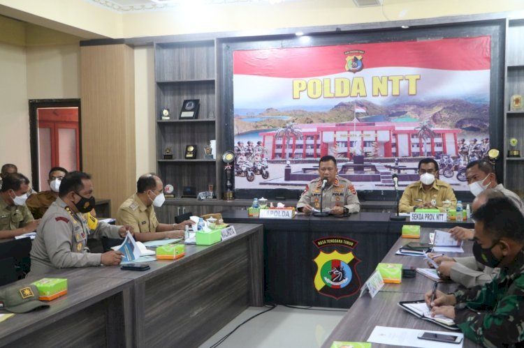 Kapolda NTT Pimpin Rapat Persiapan Kesiapan PPKM Berskala Mikro di Wilayah NTT