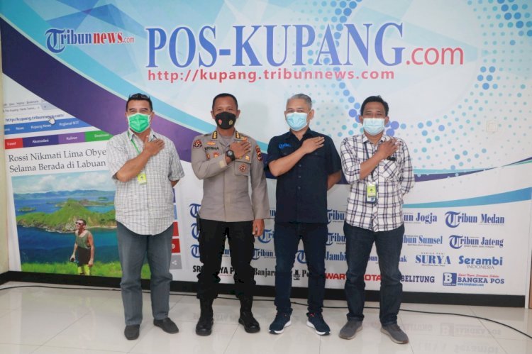 Upaya Membangun Kemitraan dengan Media, Kabidhumas Sambangi Kantor Pos Kupang