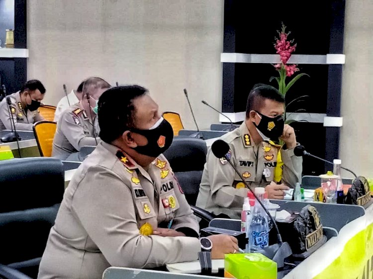 Wakapolda NTT Ikuti Vicon dengan Wakapolri Bahas Program Prioritas Kapolri