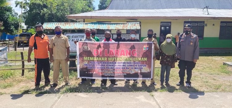 Cegah KARHUTLA, Polsek ATU Laksanakan Sosialisasi dan Edukasi Larangan Pembakaran Hutan dan Lahan Kepada Warga Desa Alila Timur