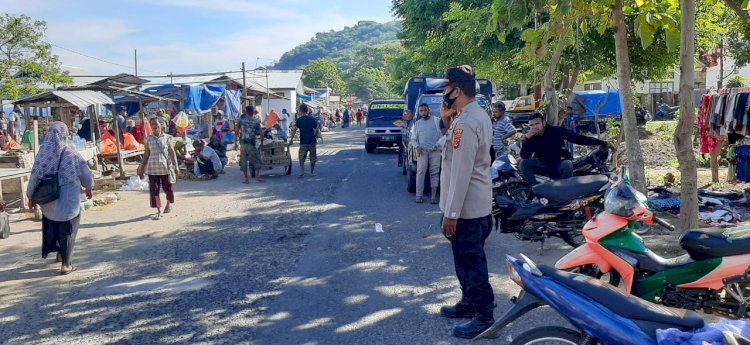 Polsek Abal Laksanakan Patroli dan Sambang di Pasar Tradisional