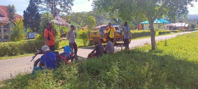 Cipta Kondisi Aman, Polsek Alsel Laksanakan Patroli dan Sambang