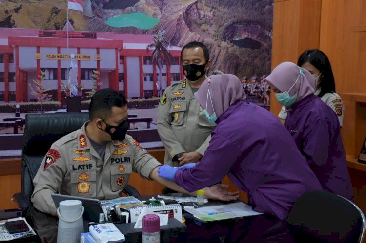 Kapolda NTT dan Wakapolda NTT Ikut Serta dalam Kegiatan Pemeriksaan kesehatan Berkala