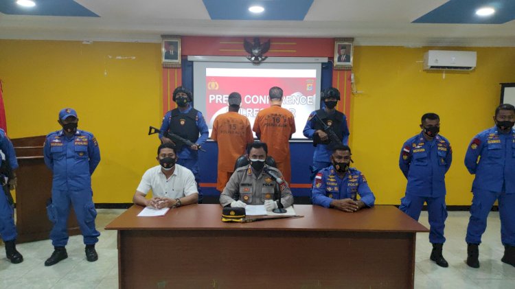 Polres Alor Gelar Press Release Kasus Bom Ikan Di Pulau Buaya