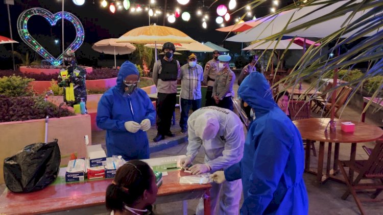 Operasi Yustisi, Polres Alor Gelar Patroli Malam dan Rapid Test Antigen Secara Acak