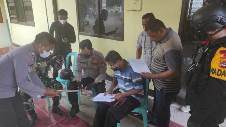 Kapolres Alor Bersama Dandim 1622 - Alor Sidak PPKM Mikro
