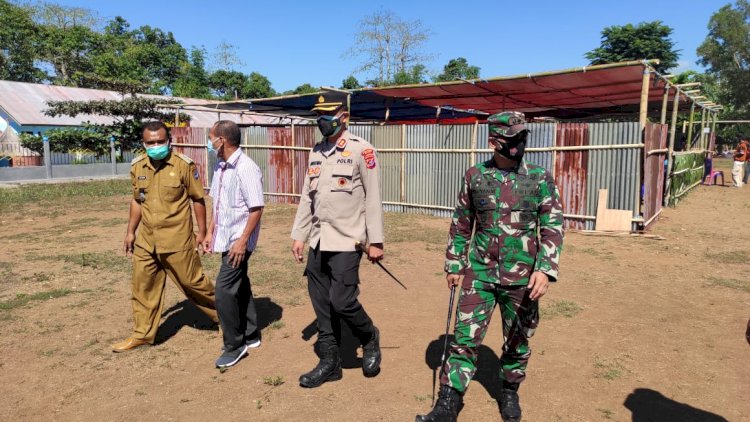 Kapolres Alor Bersama Forkopimda Kab. Alor turun langsung Cek TPS