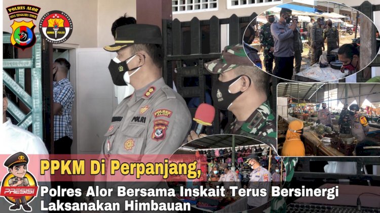 PPKM Di Perpanjang, Polres Alor Bersama Inskait Terus Bersinergi Laksanakan Himbauan