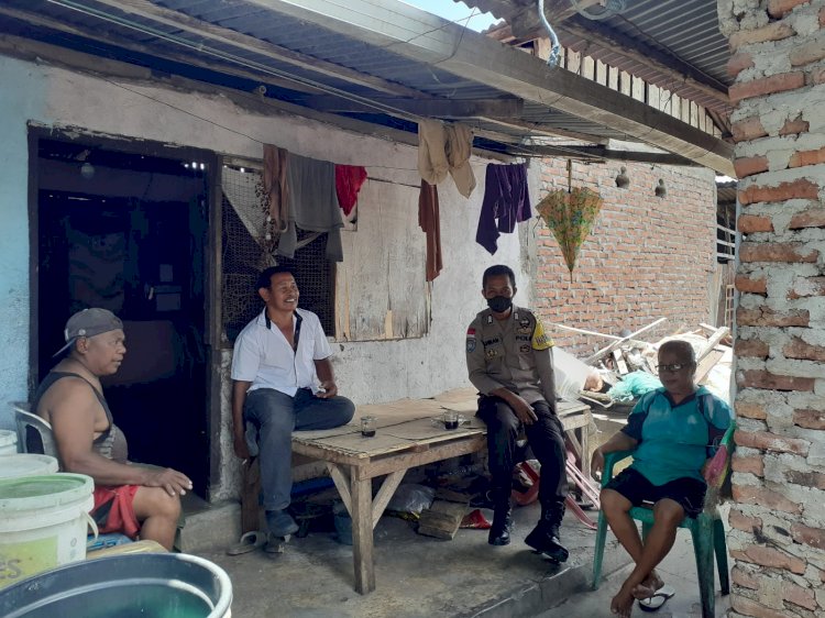 Selalu Aktif Jaga Silahturahmi, Bhabinkamtibmas Sambangi Warga Binaan