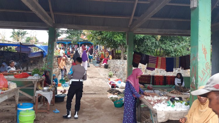 Polsek Pantar Barat Laksanakan Patroli dan PAM Pasar