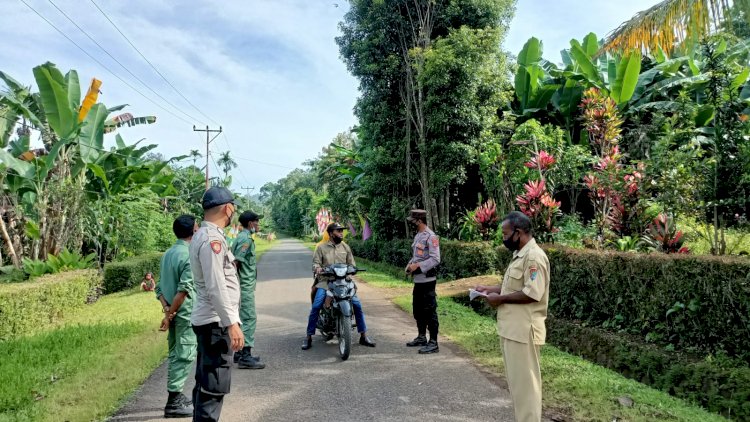 Polsek Alor Selatan Laksanakan Penegakan Disiplin Protokol Kesehatan