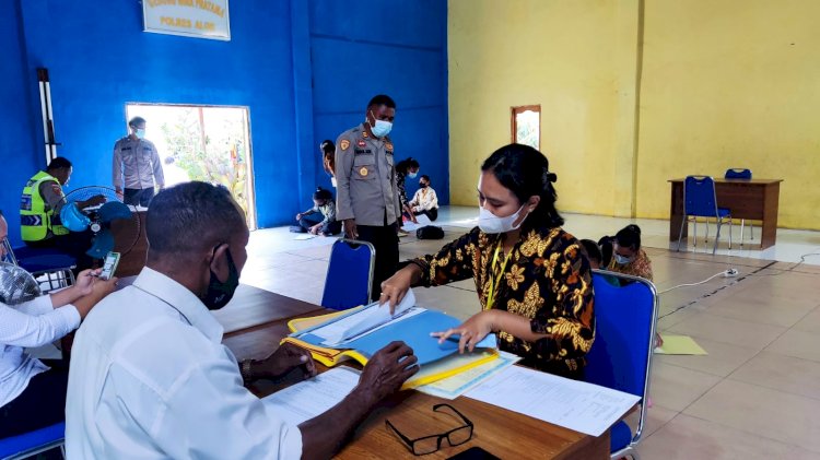 Bag SDM Polres Alor, Laksanakan Seleksi Penerimaan Calon Anggota Polri Ta. 2022