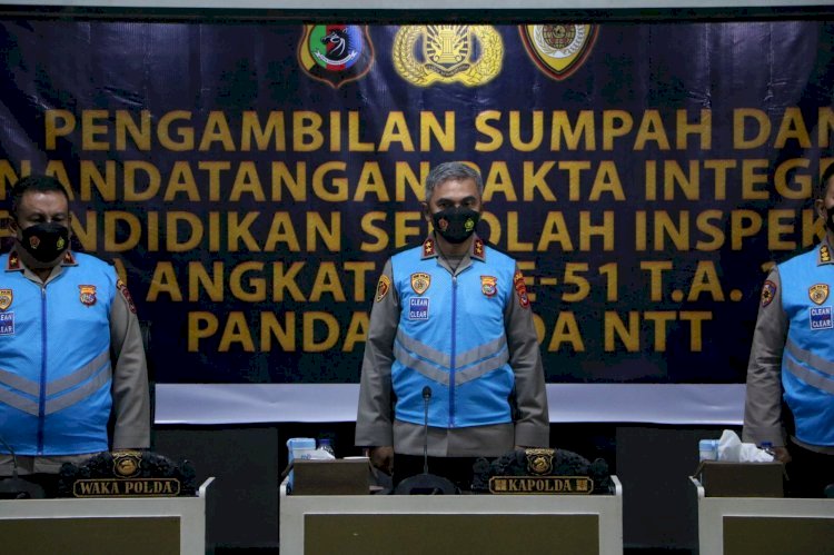 Pimpin Penandatangan Pakta Integritas Seleksi SIP Angkatan Ke-51, Kapolda NTT Tegaskan Jangan Ada KKN