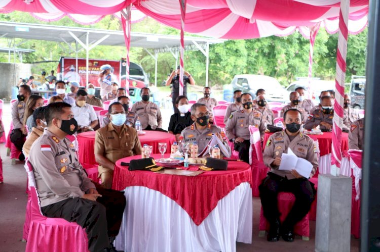 Kapolda NTT Ikuti Vicon Pelaksanaan Vaksinasi Lansia dan Boster, Kapolri Tekankan Disiplin Prokes Hingga Vaksinasi Boster