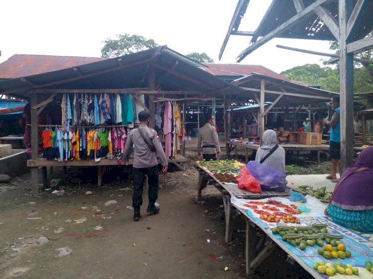 Polsek Pantar Laksanakan Patroli dan Pengamanan Pasar