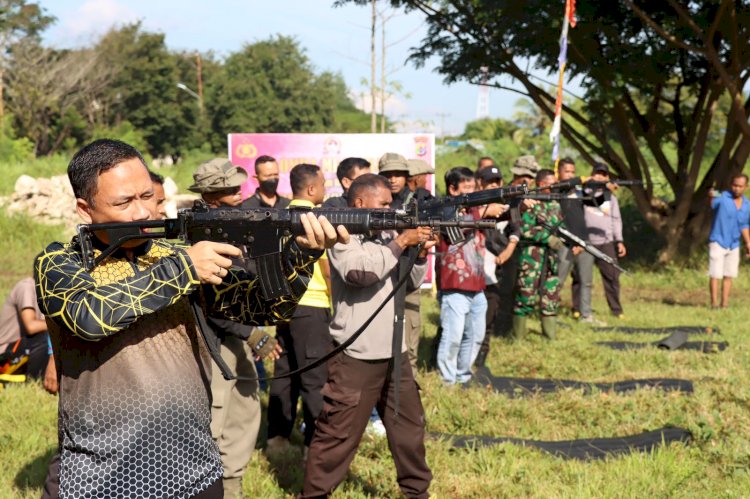 Memeriahkan Hari Bhayangkara, Polres Alor Gelar Lomba Menembak