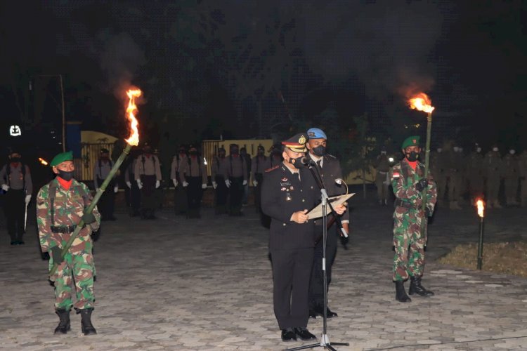 Kapolres Alor Pimpin Apel dan Renungan Suci Di TMP Malua Galiau